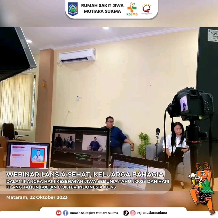 WEBINAR : "LANSIA SEHAT, KELUARGA BAHAGIA " DALAM RANGKA HARI KESEHATAN JIWA SEDUNIA TAHUN 2023 DAN HARI ULANG TAHUN IKATAN DOKTER INDONESIA KE 73